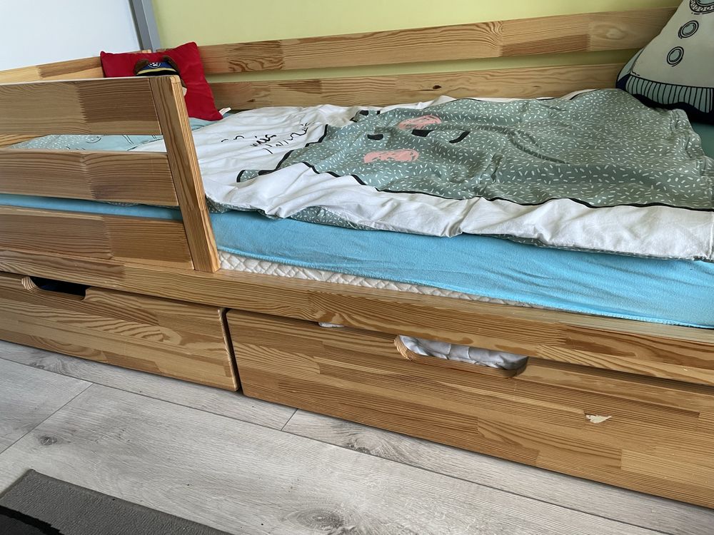 Łóżko dziecięce domek z szufladami na pościel plus gratis