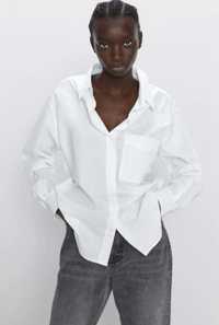 Белая базовая рубашка Zara