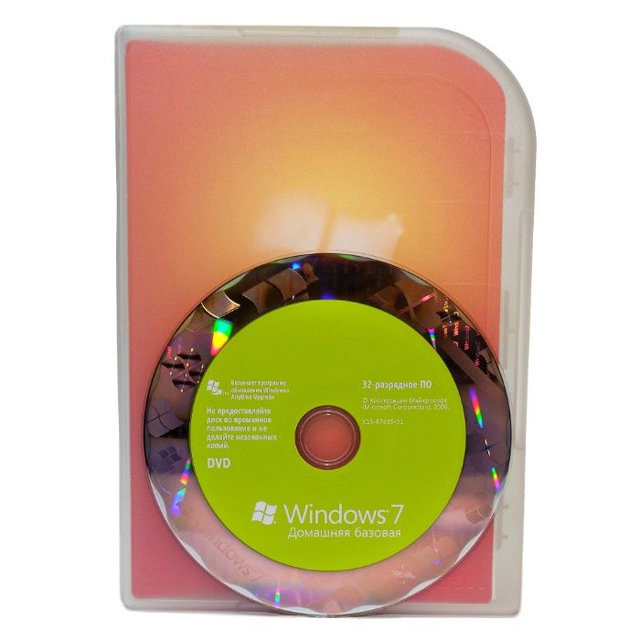 Операционная система Windows 7 Home Basic Russian DVD BOX