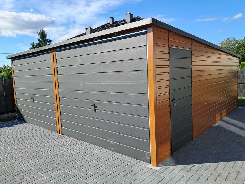 Garaż blaszany 6x5 KONSTRUKCJA OCYNKOWANA . PRODUCENT. Cała Polska