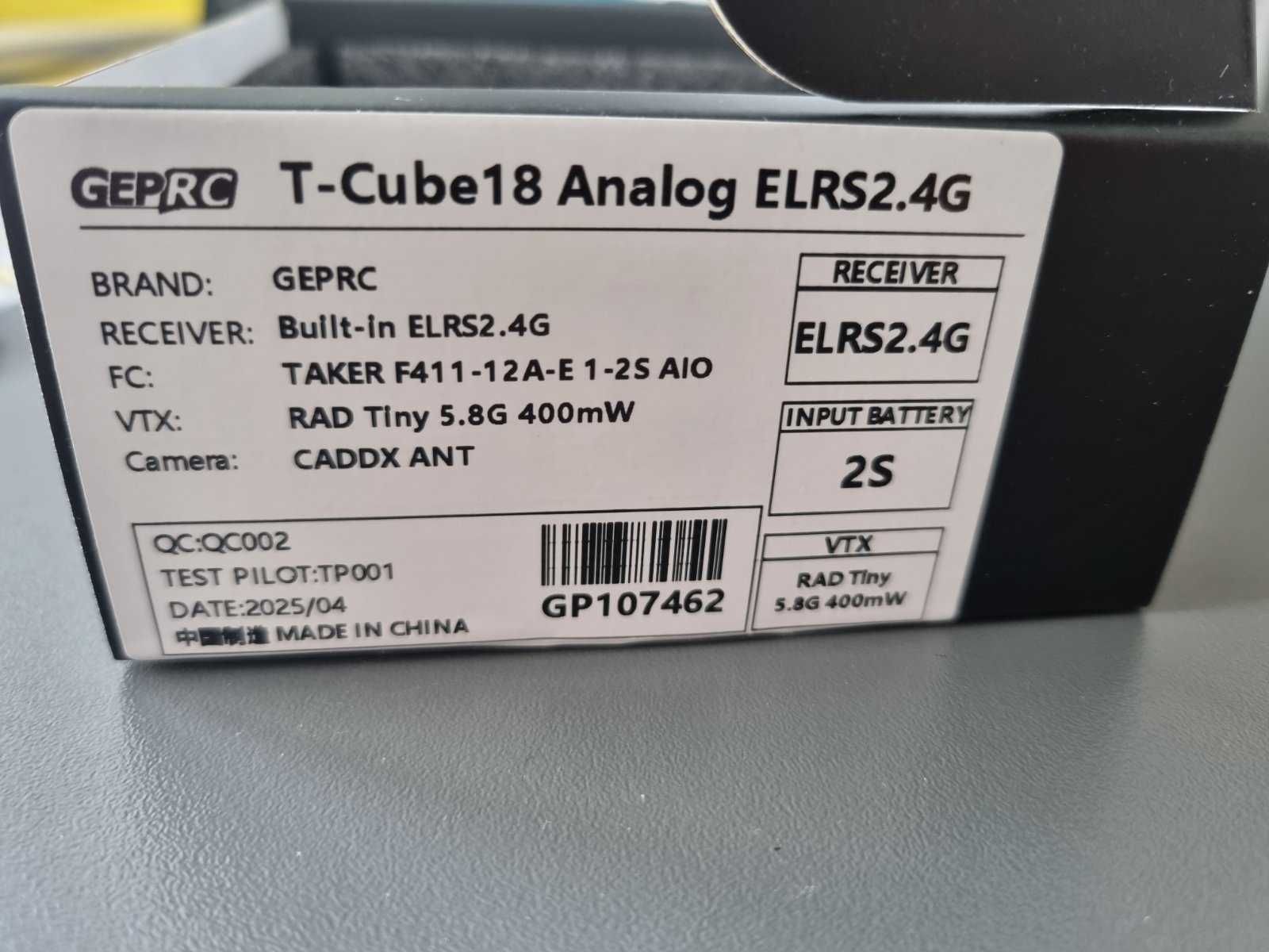FPV Дрон GEPRC T-Cube18 2S Analog ELRS 2.4G (Новий)