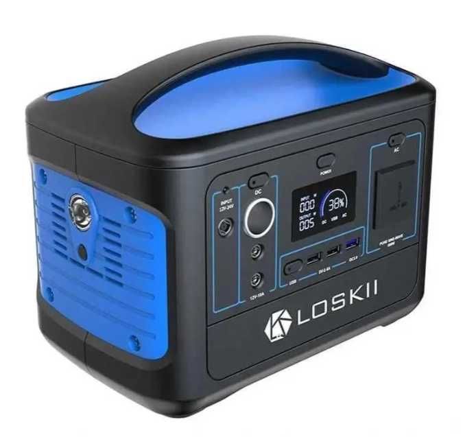 Зарядна станція портативна LOSKII 500 вт электростанция