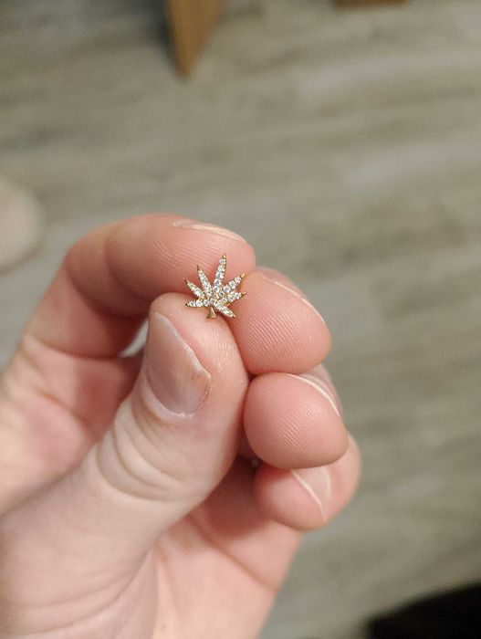 Kolczyk złoty meski