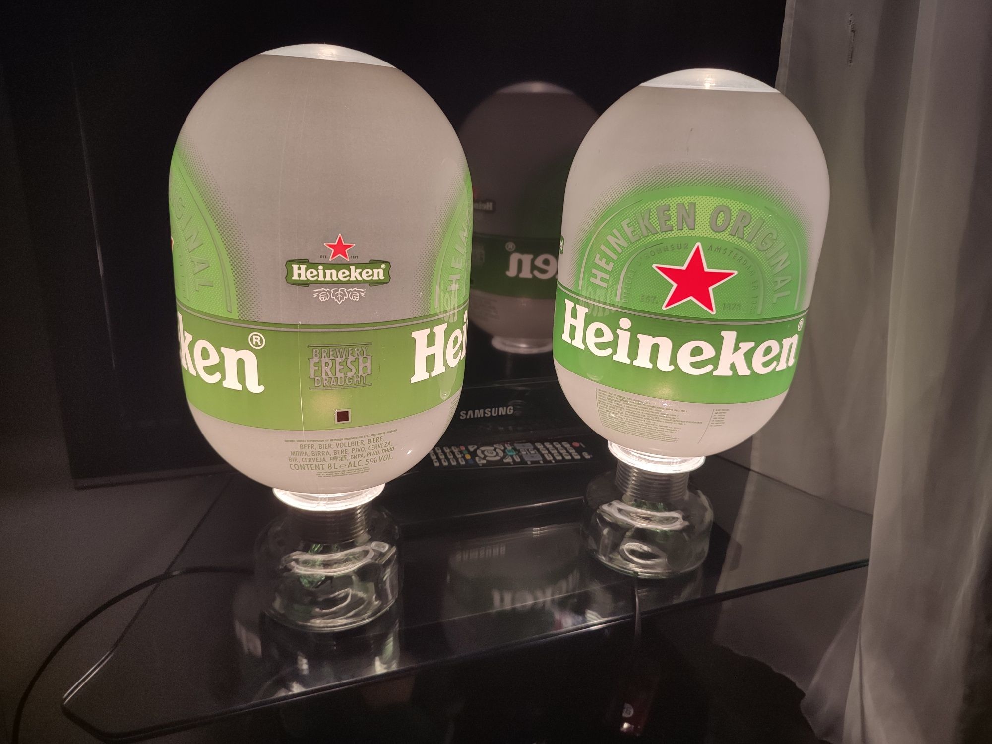 Candeeiros cerveja Heineken