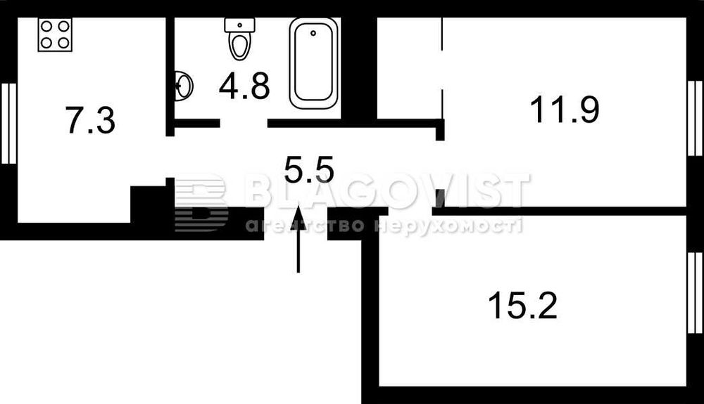 Продаж 2 к квартири Коновальця 7/9  Палац Україна ремонт!!!
