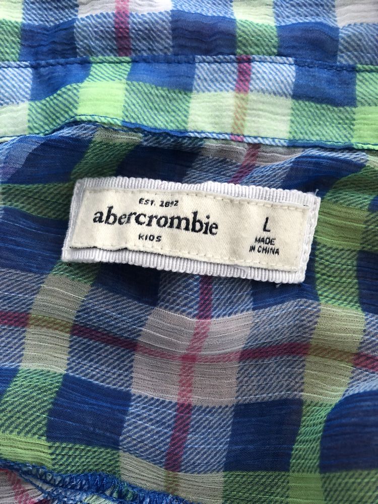 Abercrombie шелковая рубашка подросток 10-14 лет