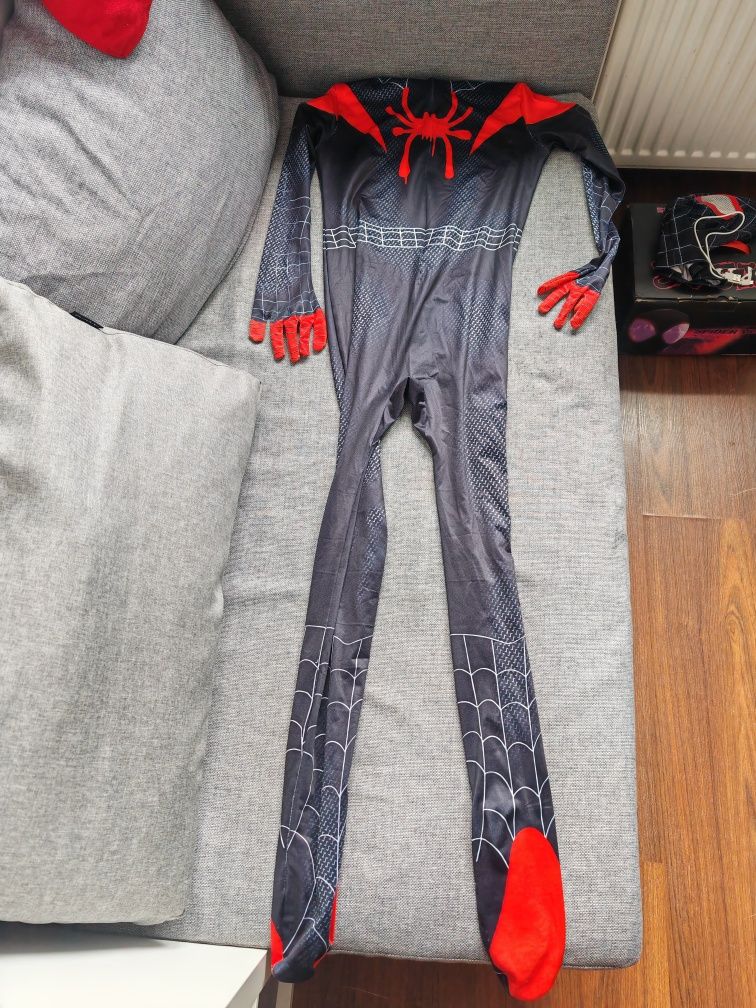 Strój Spiderman maska podswietlana