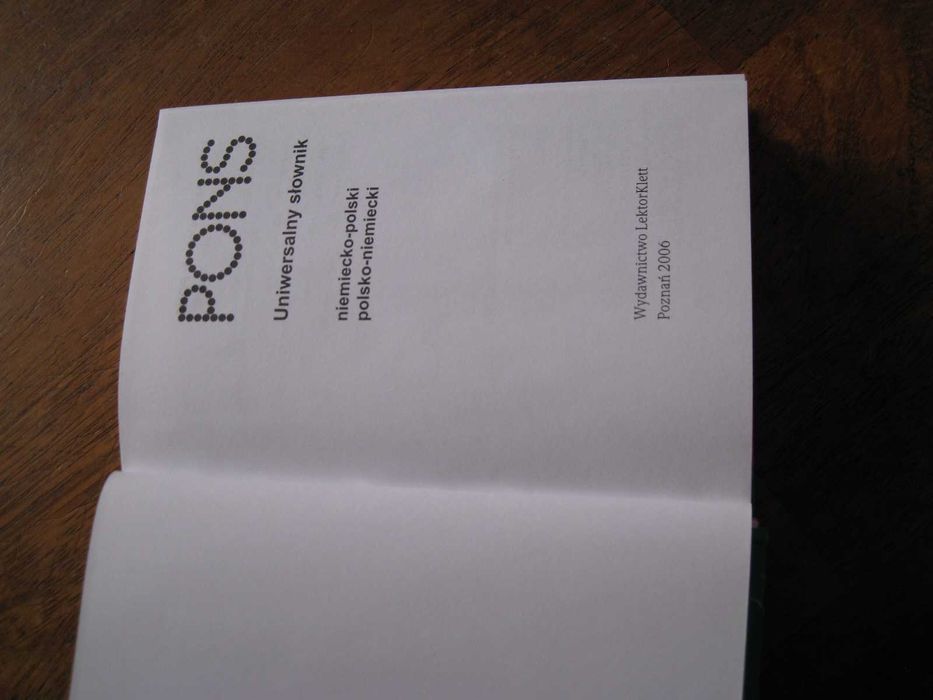 uniwersalny słownik niemiecko-polski, polsko-niemiecki. Pons