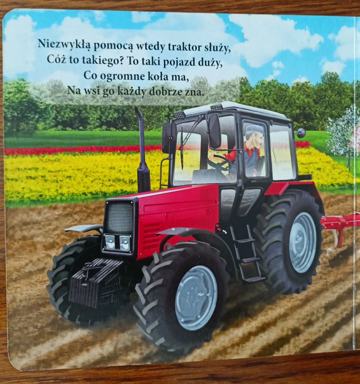 Traktor. Poznajemy pojazdy. Książeczka dla dzieci. Twarde karty
