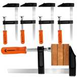 4x Ścisk stolarski śrubowy zacisk Typ F 150 mm x 50 ZESTAW