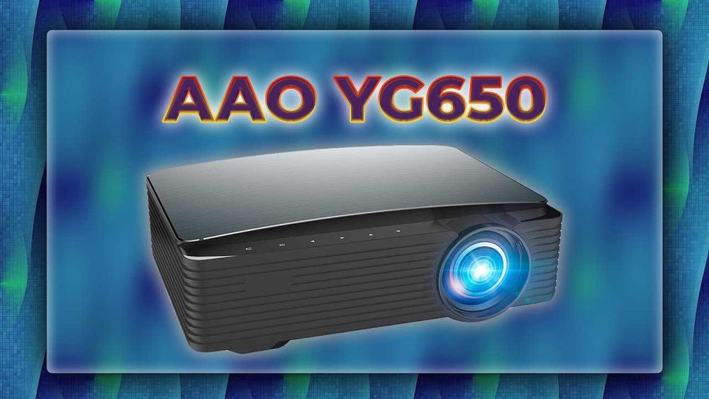 ПРОЕКТОР AAO YG650  + светоотражающее полотно 1080 full 4k