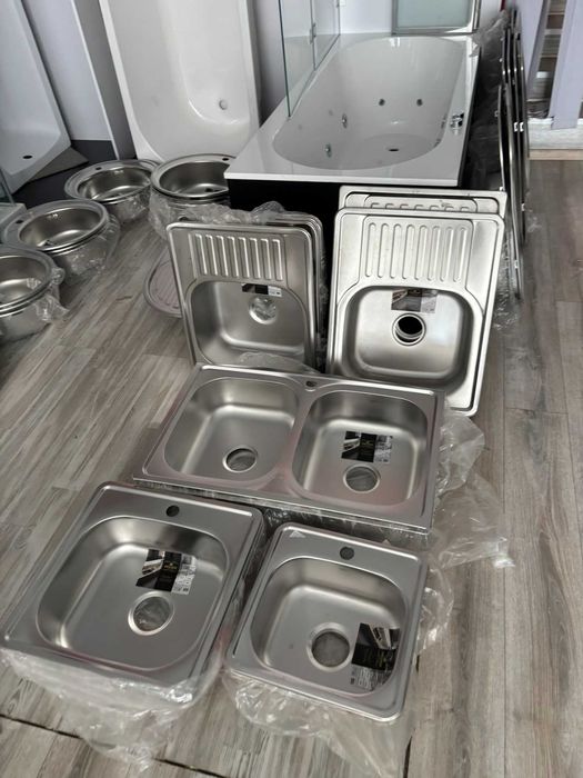 Мойки кухонные уценка Новые толщина 0,6 0,8 3.0/1.0 мм