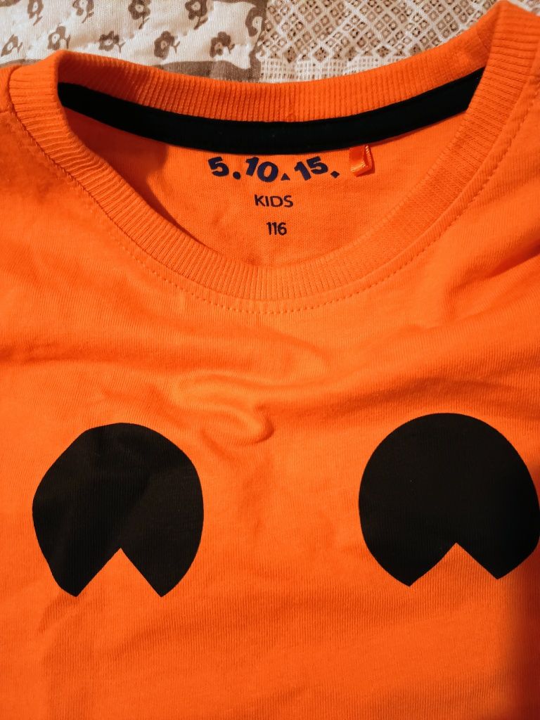 Bluzka r. 116 5.10.15 Halloween strój dyni