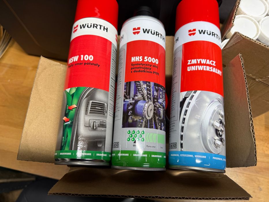 Zestaw Würth i Fuchs renolit LX2 zmywacz HHS5000 HSW100