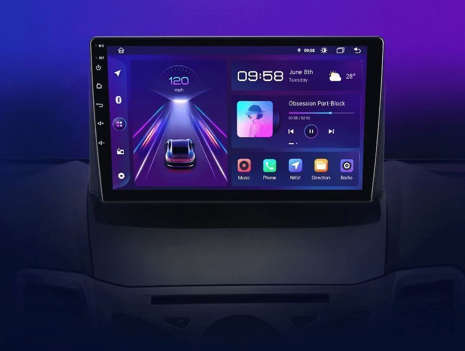 Radio Android do Ford Fiesta MK7 2009 - 2017, V1 Plus 8GB 256GB