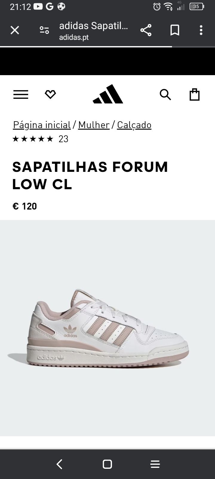 Vendo tênis da adidas forum low CL w feminino