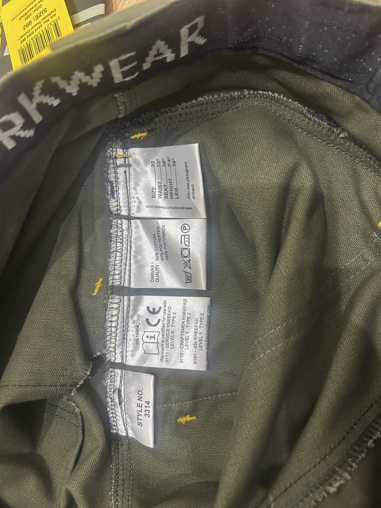 spodnie robacze Snickers 3314 zielone Canvas+ 092