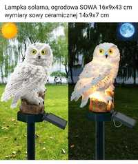 Lampa solarna ogrodowa sowa