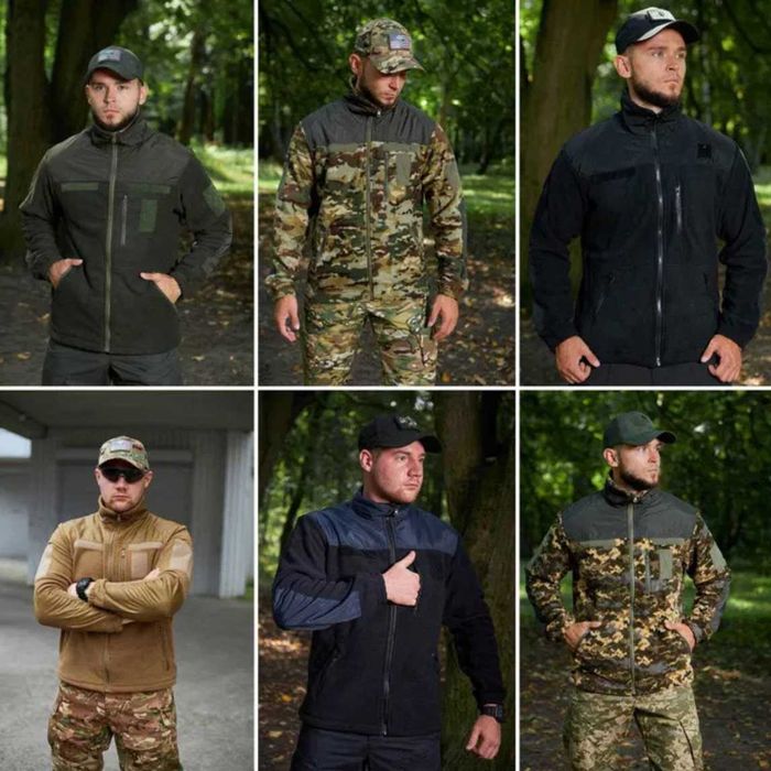 Тактическая флисовая кофта олива ЗСУ армейская флиска военная олива