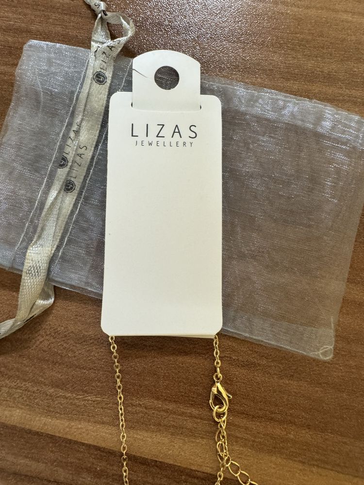 NOWE Lizas JEWELLERY Łańcuch SERCE + prezent Kolczyki NOWE