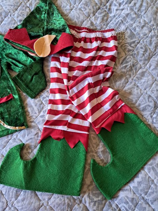 Карнавальний костюм Гном , Ельф чи  Помічник Санти  р.98