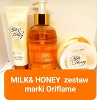 Milk & Honey zestaw mydło w płynie,krem do ciała,krem do rąk od Orifla