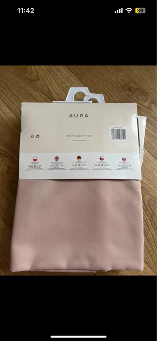 Nowe zaslony Room99 Aura pudrowy róż 180x250