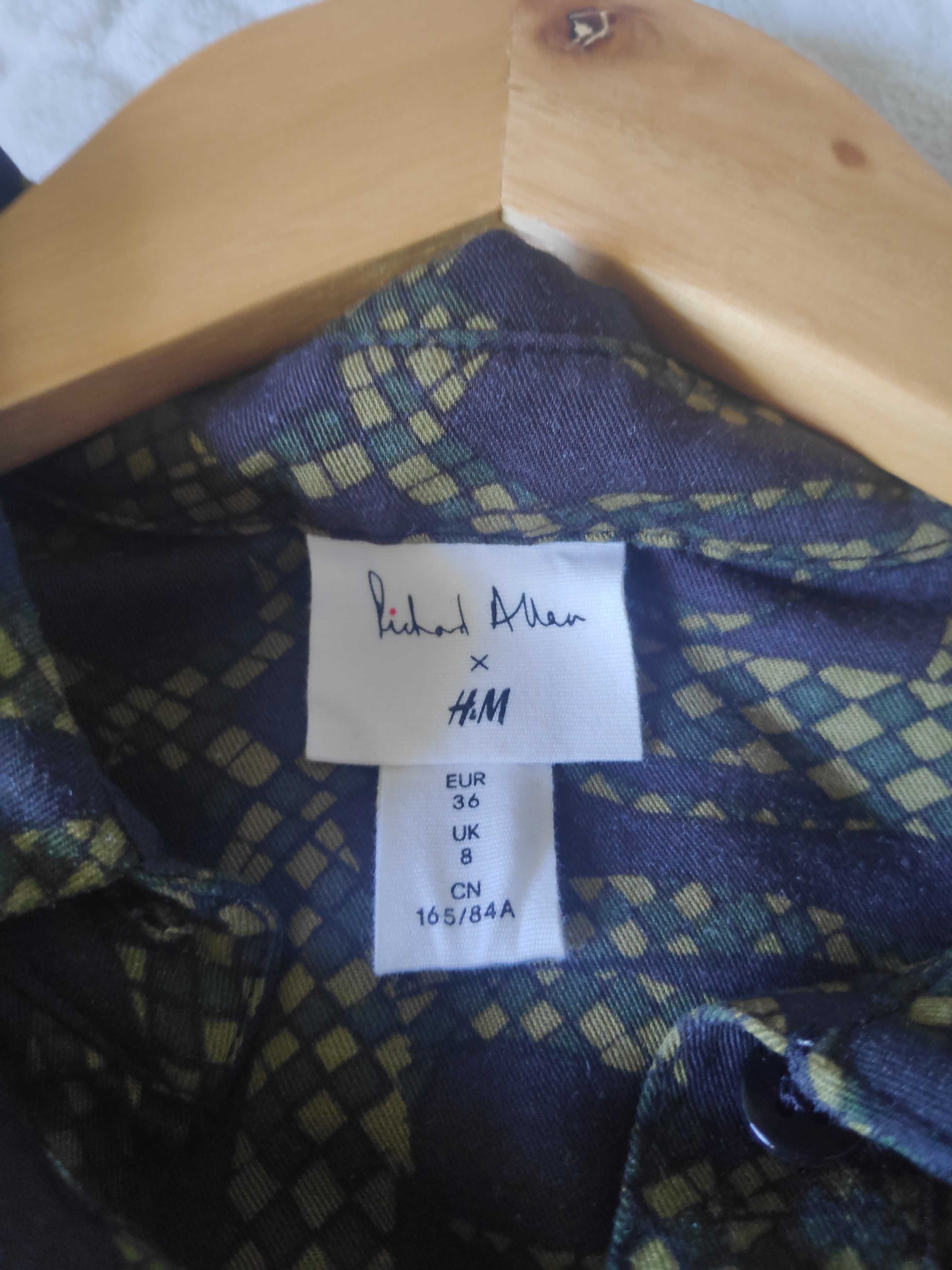 Sukienka midi, szmijzerka, H&M, Richard Allan, r. 36
