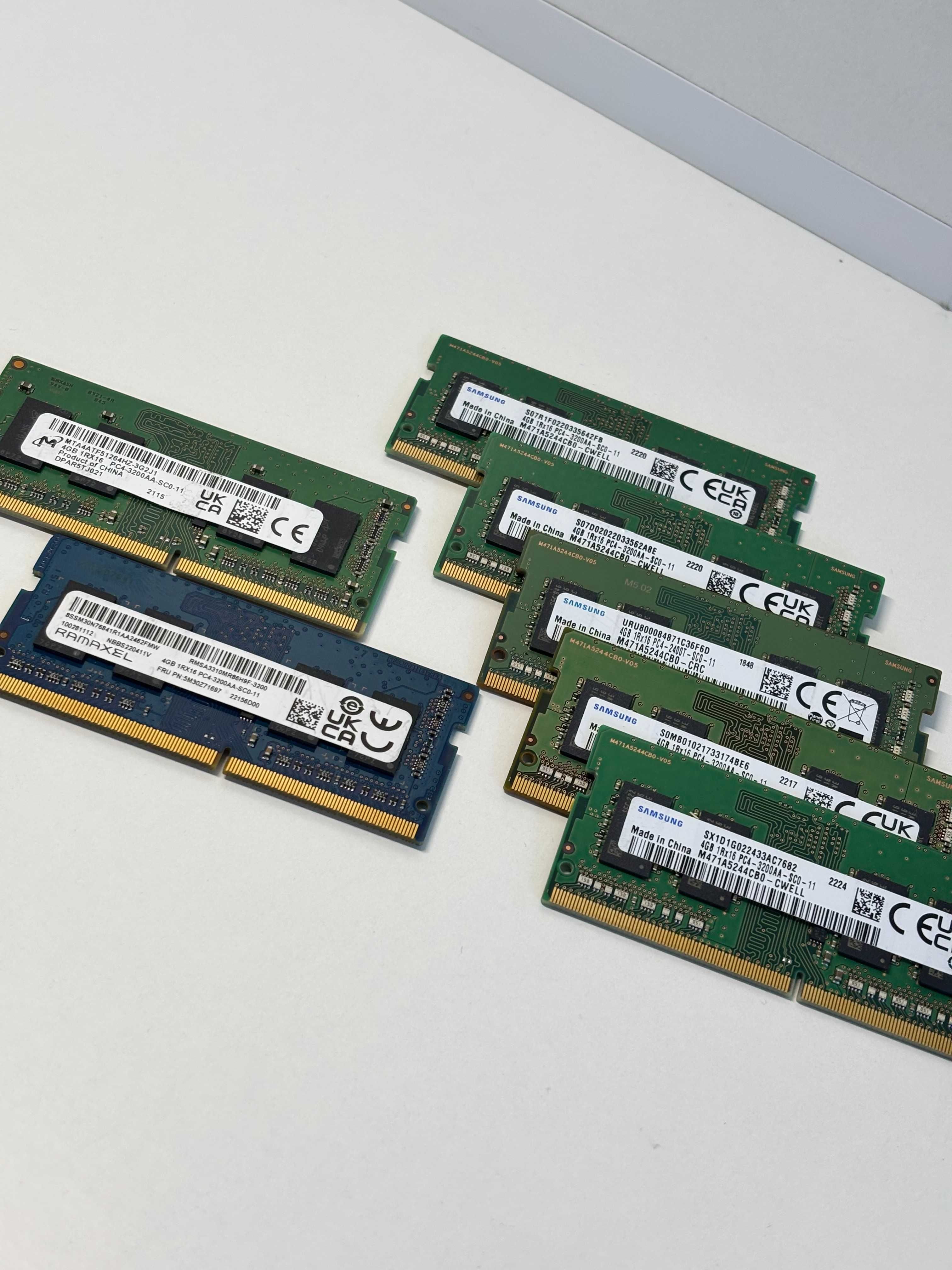 Memórias DDR4 SODIMM 4GB 3200Mhz