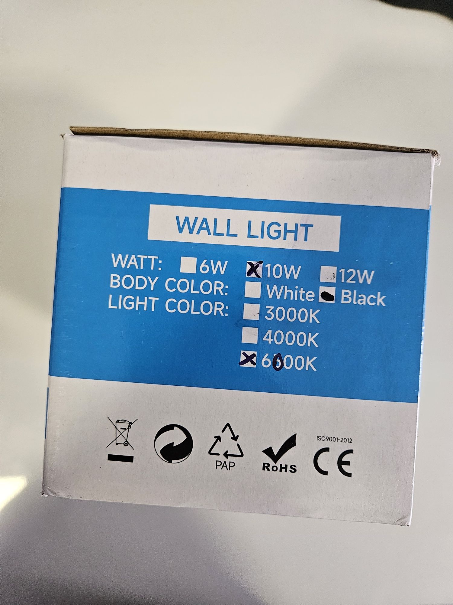 Vendo iluminação de parede de cor branco frio - Led