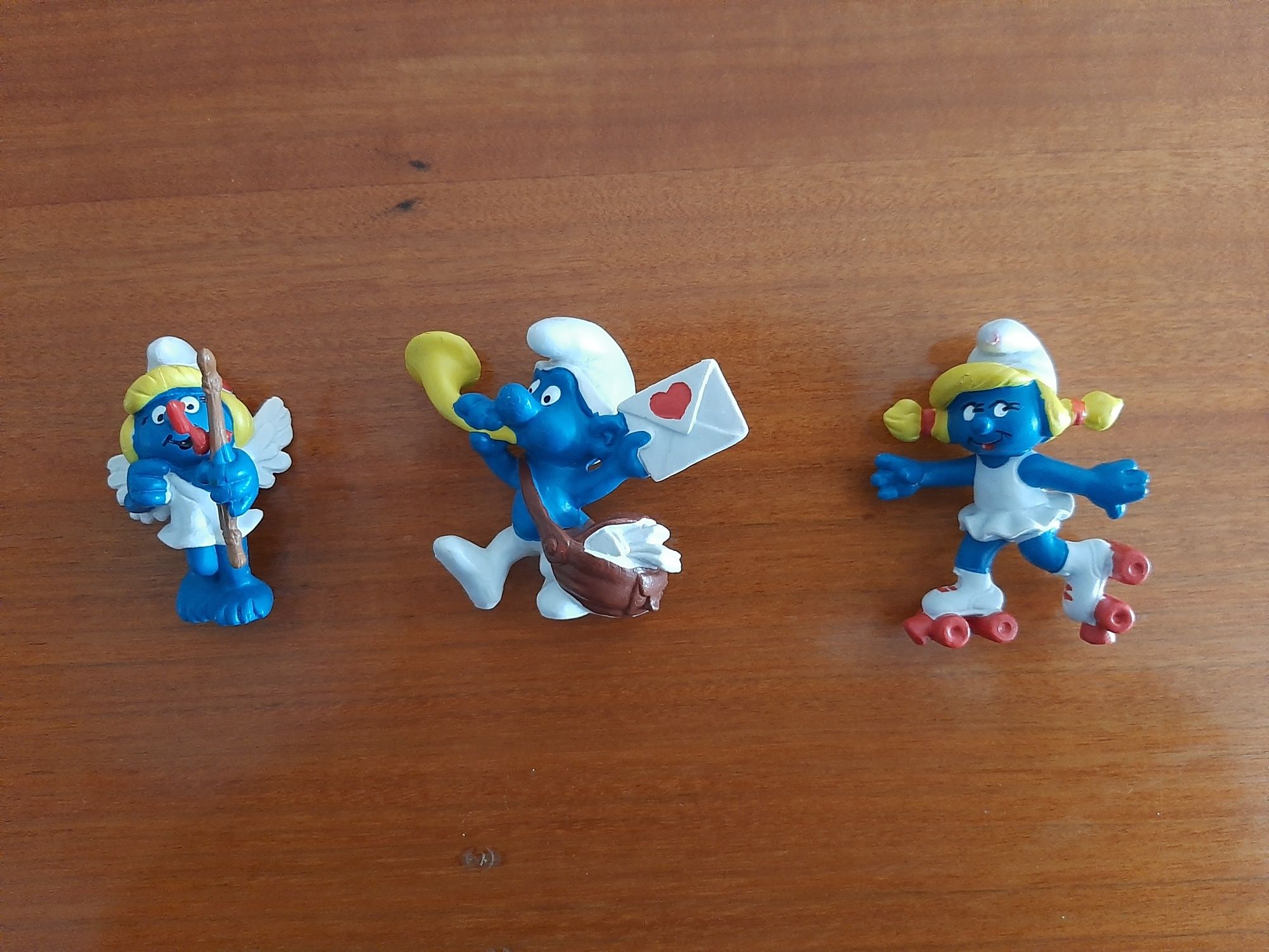 3 estrunfes da Schleich como novos