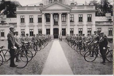 Pocztówka Warszawa Sztafeta Towarzystwa Cyklistów Belweder 1926 rok