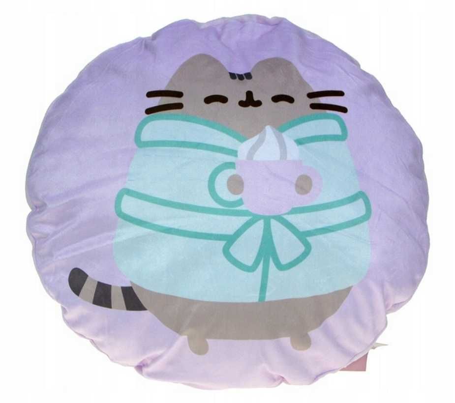Poduszka kształtka koc polarowy Pusheen 150x200 młodzieżowy narzuta