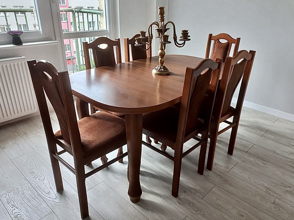 ELEGANCKI ZESTAW stół + krzesła
