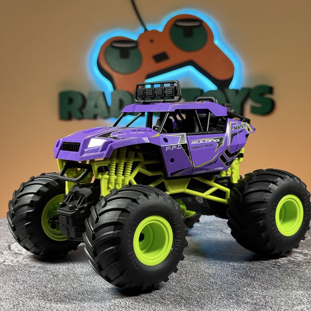 Монстр Трак на радиоуправлении Void Monster Truck Фиолетовый. Джип