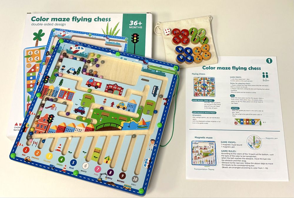 Tablica magnetyczna i gra planszowa 2 w 1