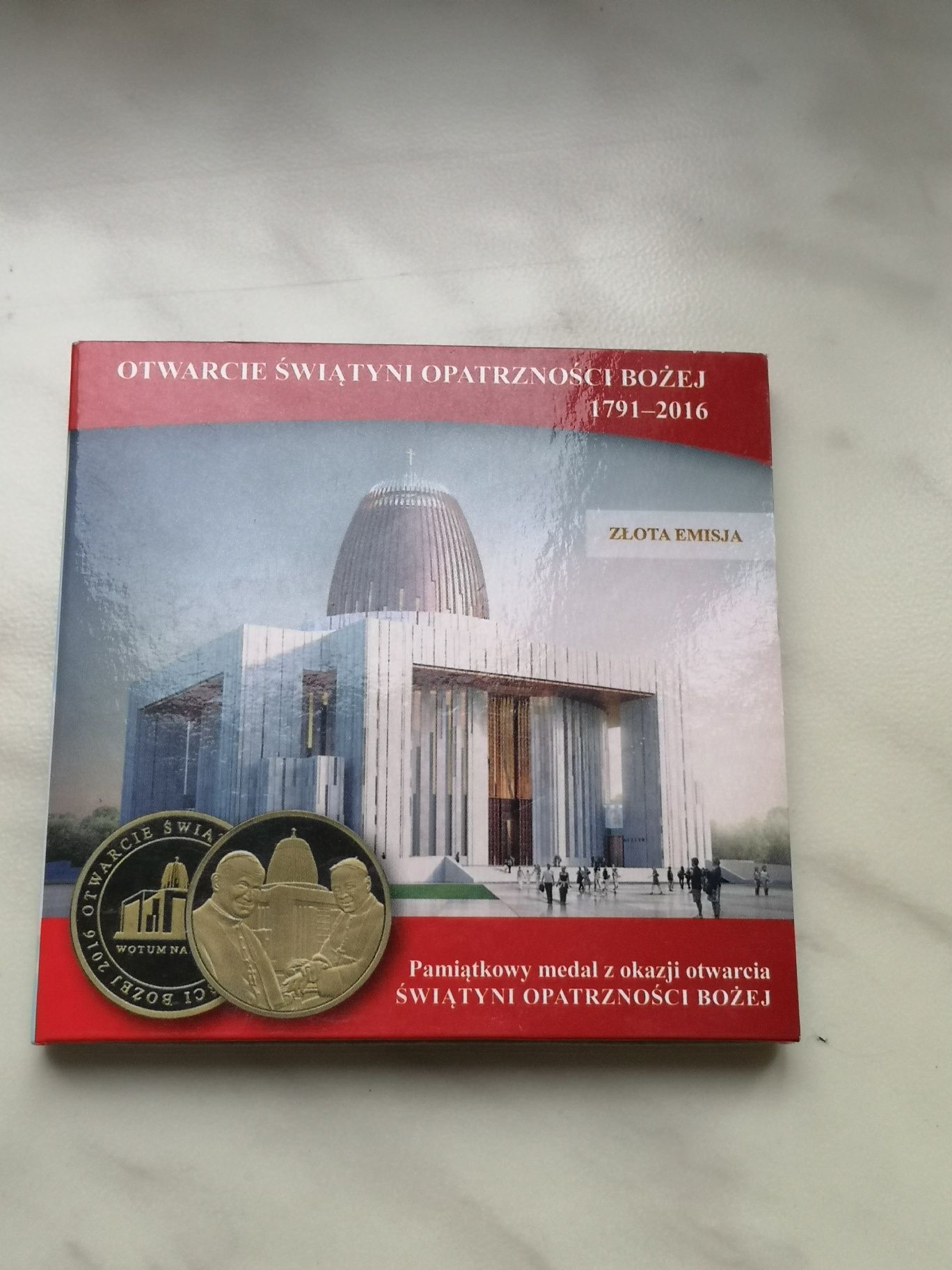 Jan Paweł II Medal - Otwarcie Świątyni Opatrzności Bożej
