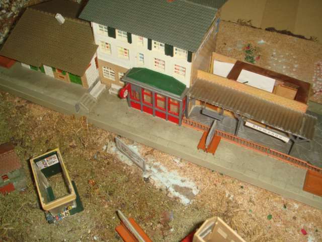 Cidade miniatura pista-comboios antigo original Faller Germany