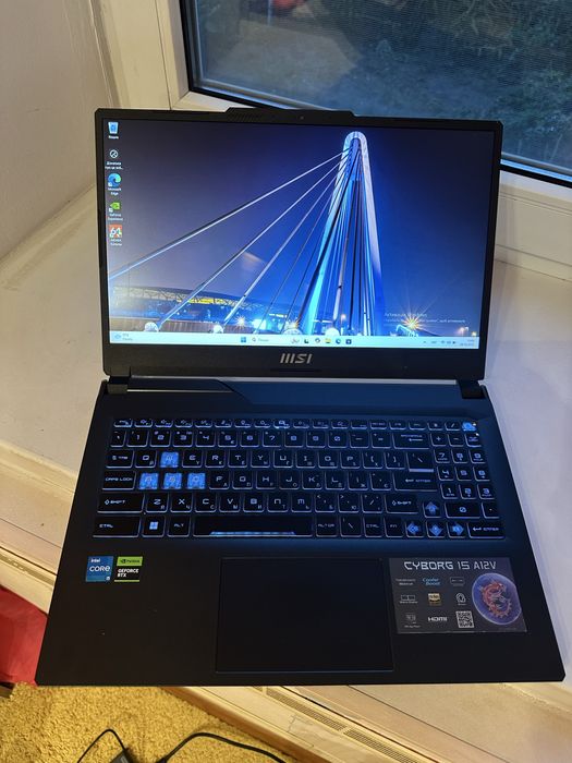 НОВЫЙ Ноутбук MSI CYBORG‼️144гц RTX4050 6Gb‼️i5 12Ядер SSD 512Gb/16RAM