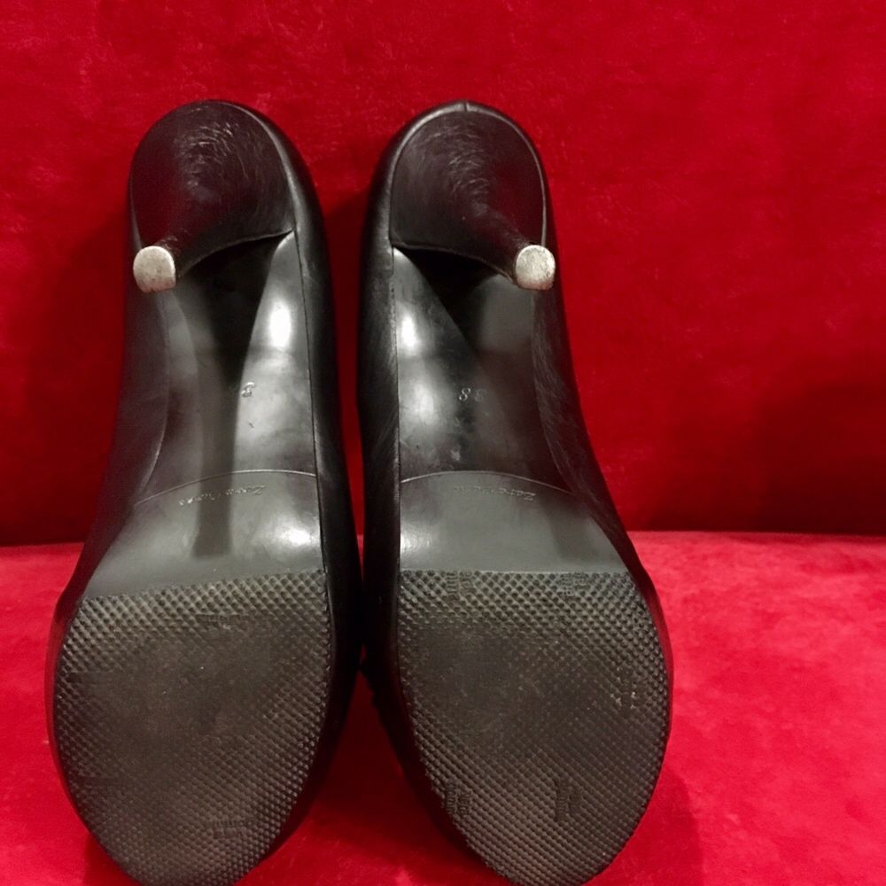 Туфлі жіночі Zara, шкіряні/туфли на каблуке кожаные, 38 розмір