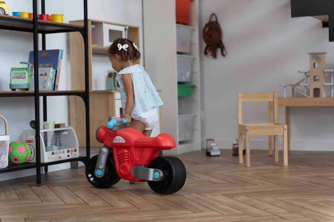 FALK Jeździk Scooter Prem1er Retro Czerwony - Vintage rowerek biegowy