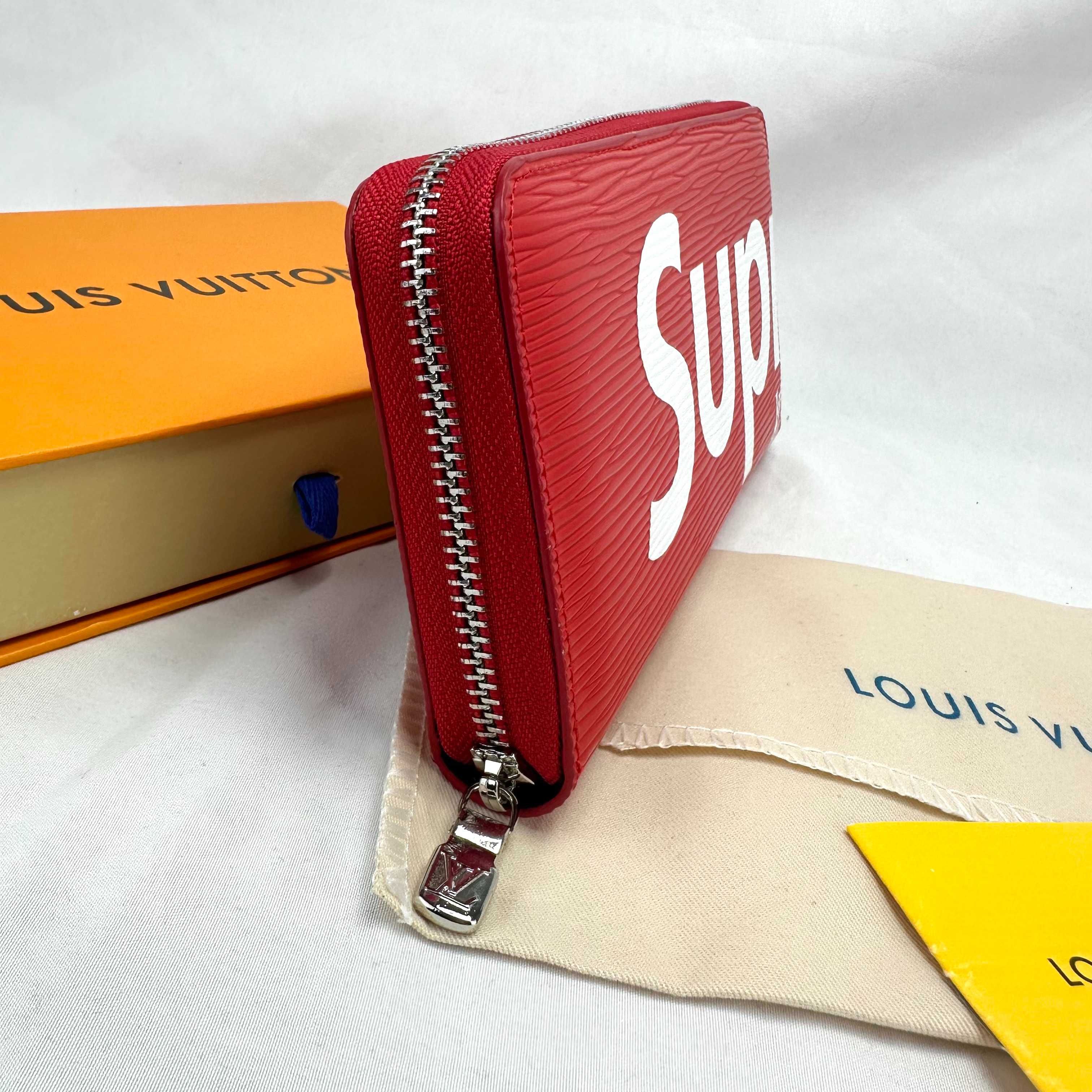 Portfel Supreme Collaboration Long LOUIS VUITTON czerwony