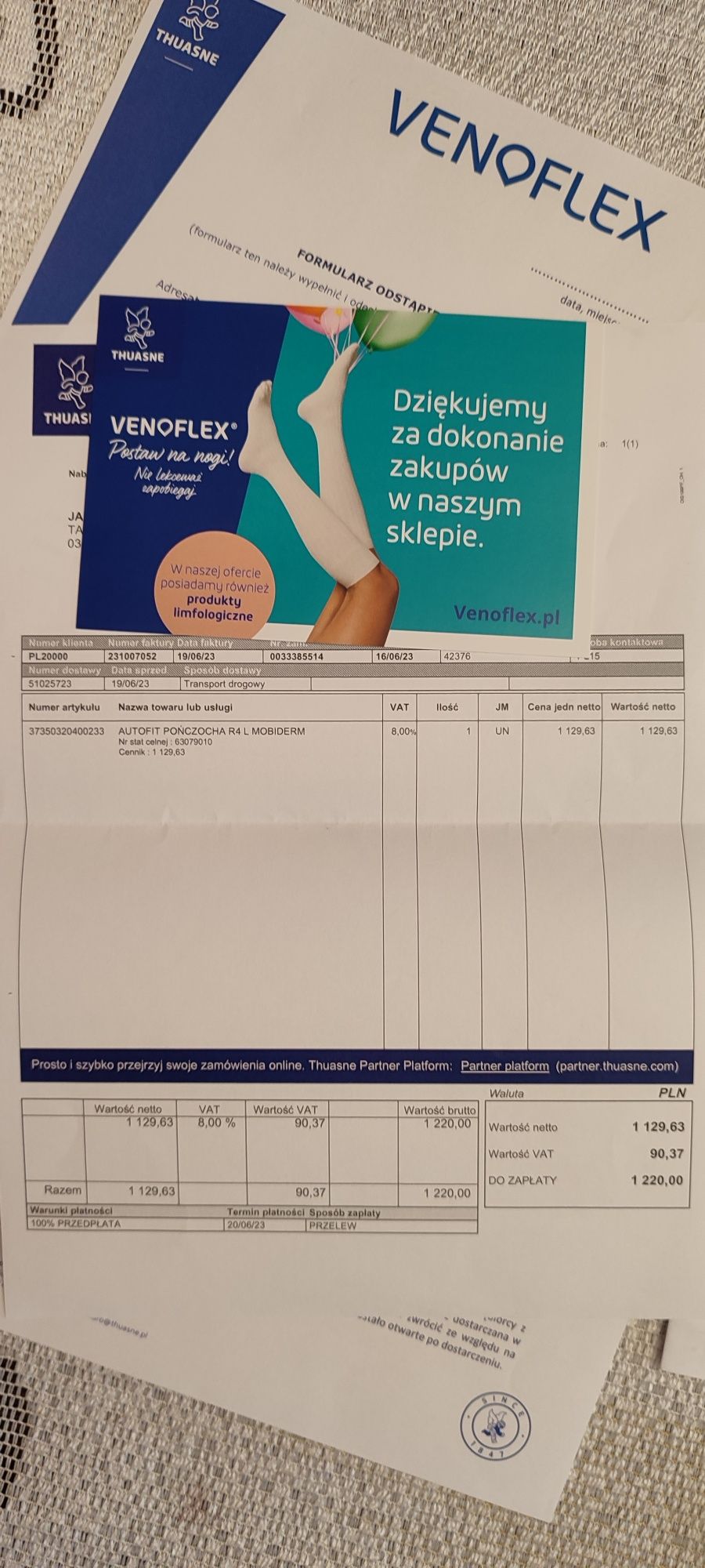 POŃCZOCHA do drenażu THUASNE Mobiderm autofit