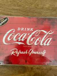 Cartaz de chapa , retro Coca-Cola,design Vintage