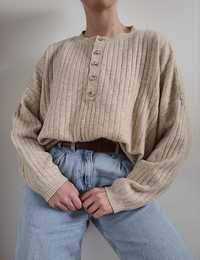 Beżowy sweter oversize Zara