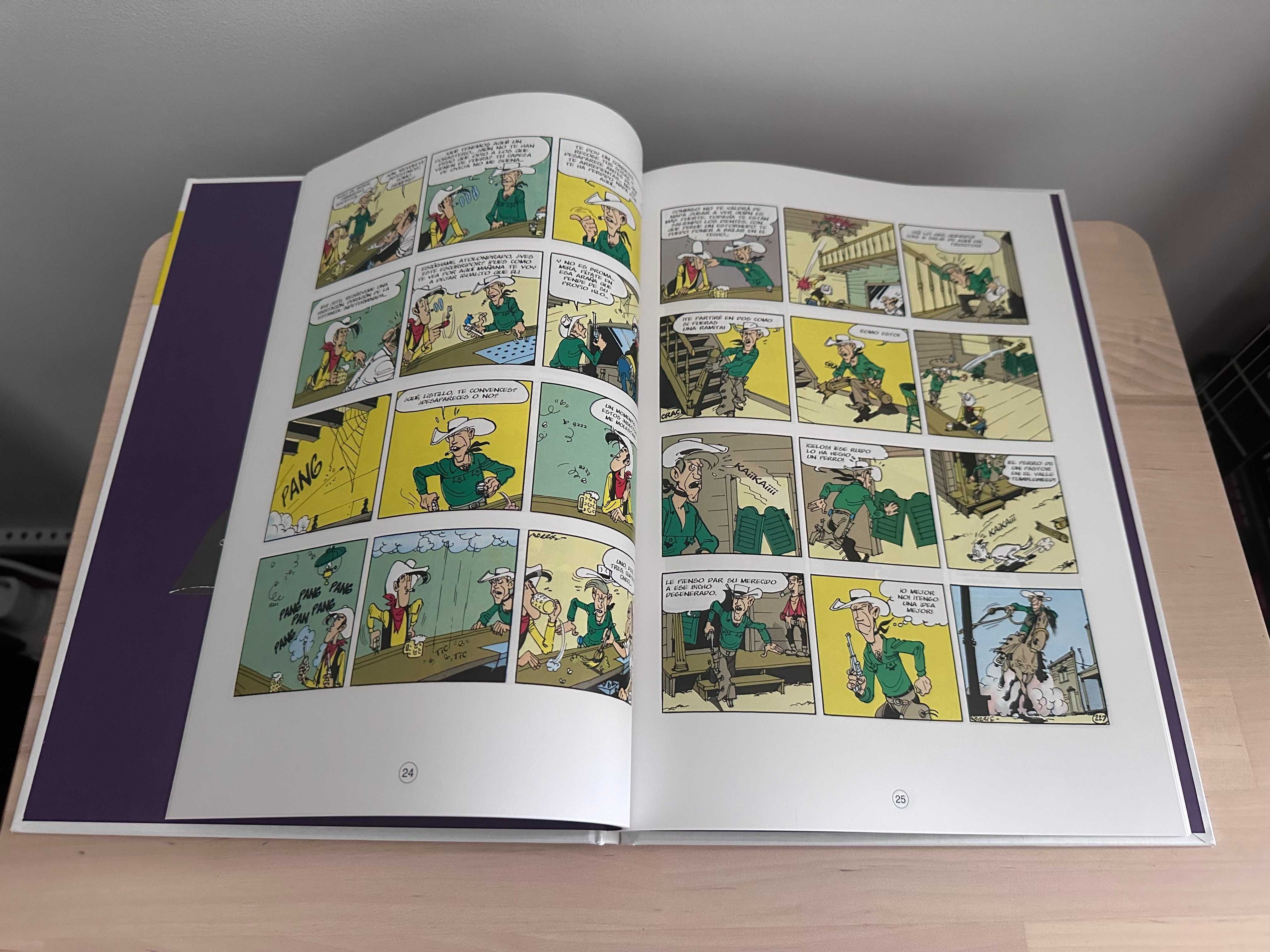 Livro *NOVO* de Banda Desenhada Lucky Luke - Tome 5 - Versão Espanhola