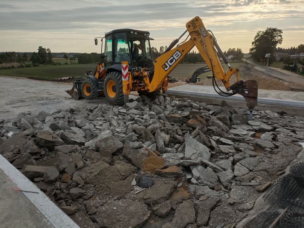 Usługi koparkami, transport, wyburzenia 

Koparko-ładowarkami JCB 3CX.