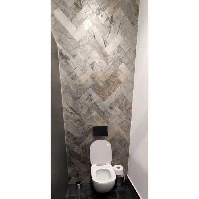 Silver Grey Shine Multicolor Copper Black Slate Deoli Łupek 30x10 kwar