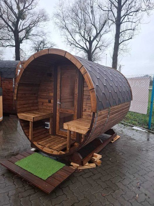 Sauna ogrodowa 2,4 m OD RĘKI  BECZKA SPA Ogrodowe