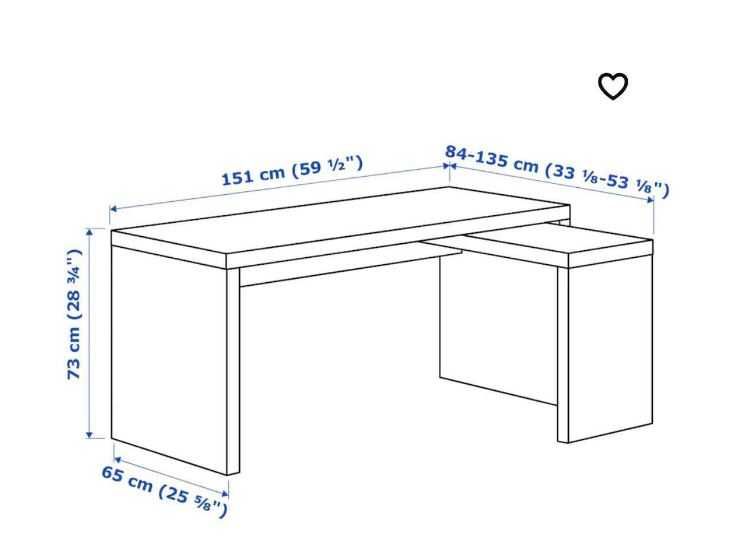 Secretária Branca com Painel Extraível 151x65cm, Muito Espaçosa